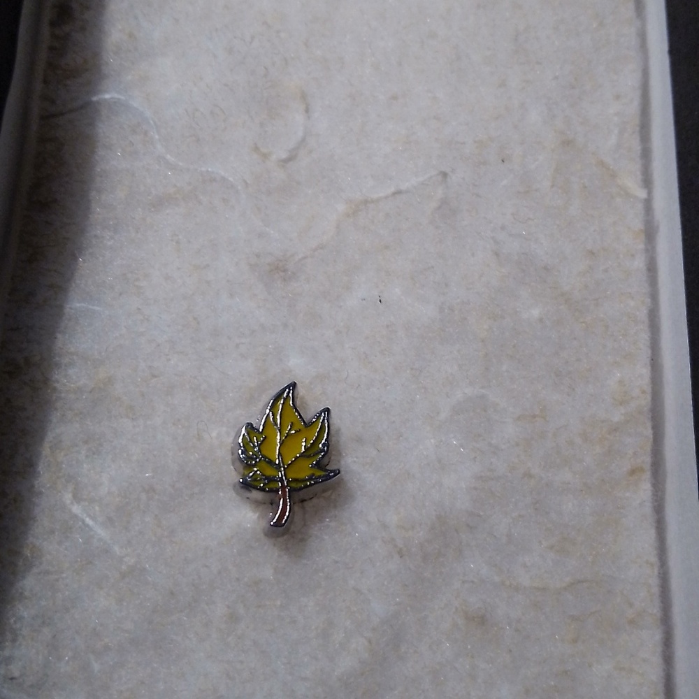 Origami owl maple leaf charm